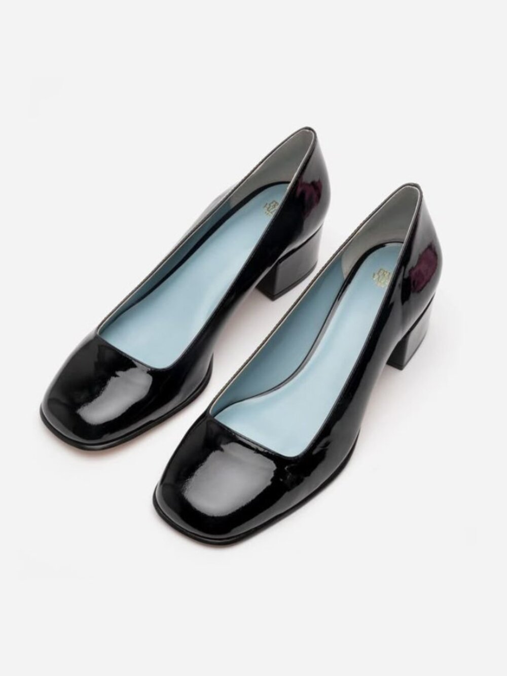 Frances Valentine Doll Patent Black Pump Women's Size 9B NEW